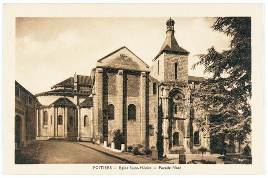 Vorschaubild Poitiers: Saint-Hilaire le Grand, Nordansicht (Postkarte aus der Diakartei) 